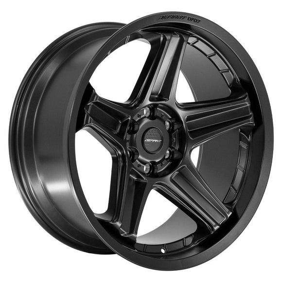 22x10 Defiant DF07 Satin Black 6x139.7 6x5.5 ET-12 Wheel Rim