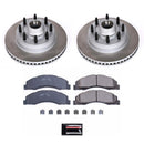 PowerStop Semi-Coated Rotor and Low-Dust Ceramic Brake Pad Kit