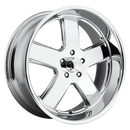 22X9 U.S. Wheel U116 HUSTLER Chrome Plated 5X127 ET1 wheel/rim-3