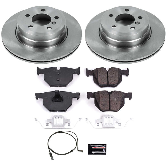 PowerStop OE Stock Replacement Low-Dust Ceramic Brake Pad and Rotor Kit
