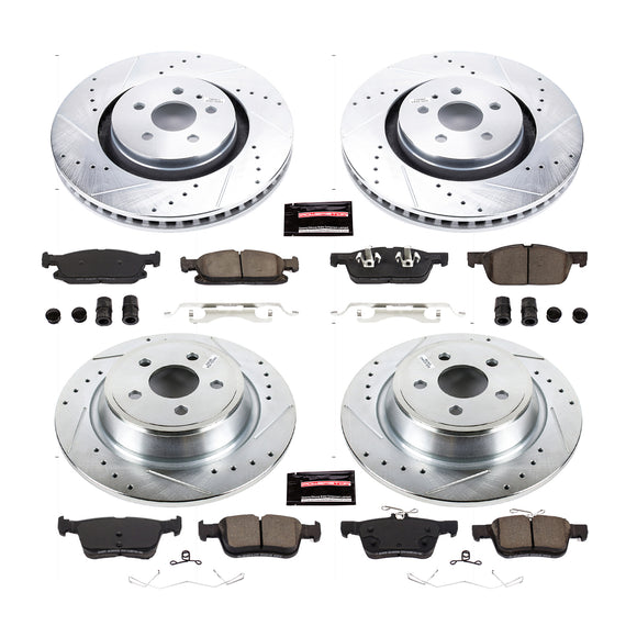 PowerStop Z23 Daily Driver Carbon-Fiber Ceramic Brake Pad and Drilled & Slotted