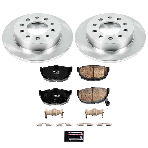 PowerStop OE Stock Replacement Low-Dust Ceramic Brake Pad and Rotor Kit