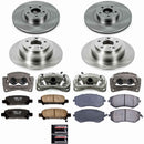 PowerStop OE Stock Replacement Low-Dust Ceramic Brake Pad, Rotor and Caliper Kit