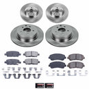 PowerStop OE Stock Replacement Low-Dust Ceramic Brake Pad and Rotor Kit