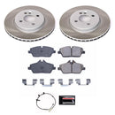 PowerStop Semi-Coated Rotor and Low-Dust Ceramic Brake Pad Kit