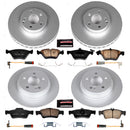 PowerStop Genuine Geomet Coated Rotor and Carbon-Fiber Ceramic Brake Pad Kit