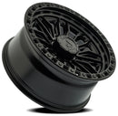 20x10 Arena Wheel Hustle Satin Black Center Glossy Black Lip 8x180 ET-18 CB124.2