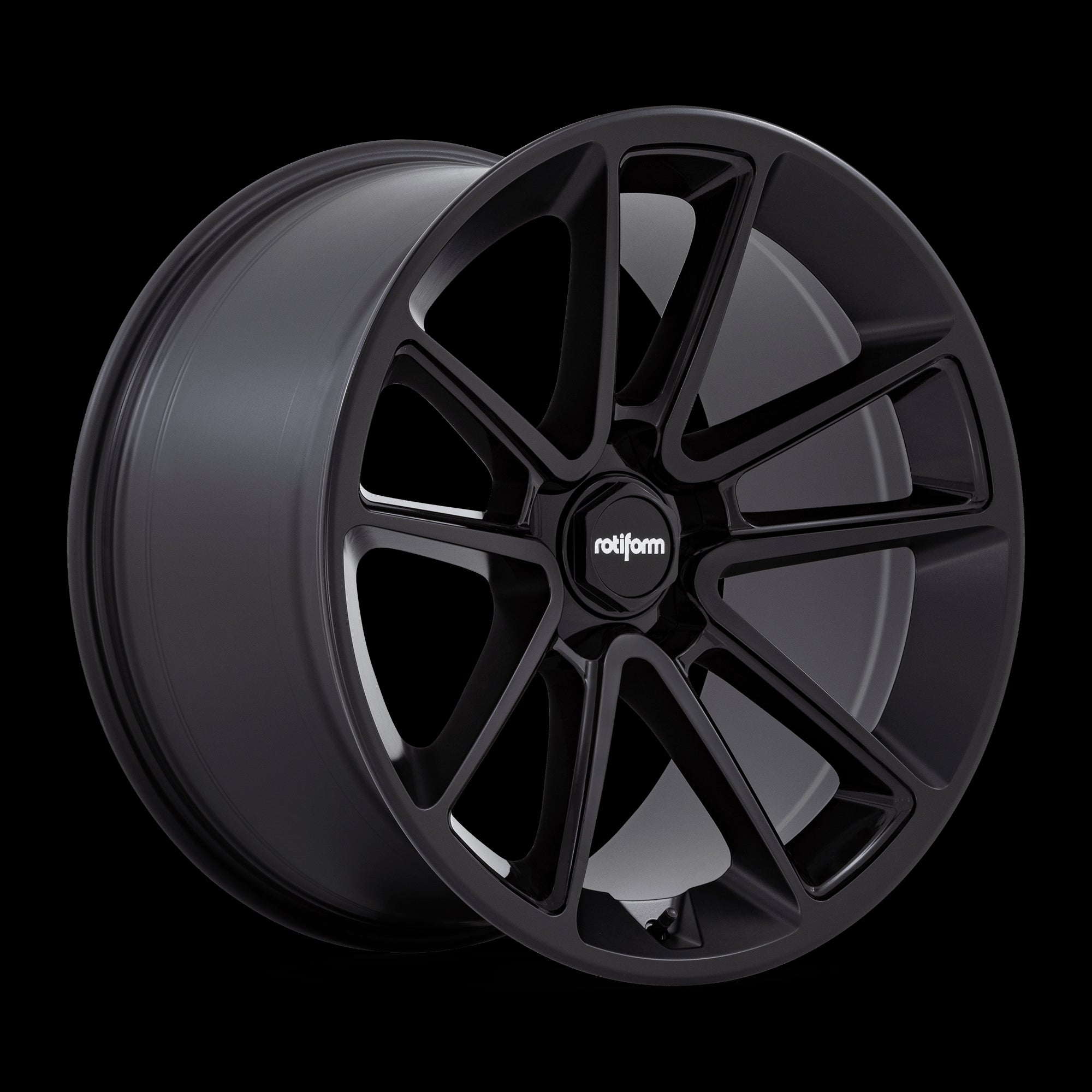 22X12 Rotiform 1PC R194 BTL Black 5X120 ET15 Wheel Rim