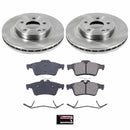 PowerStop OE Stock Replacement Low-Dust Ceramic Brake Pad and Rotor Kit