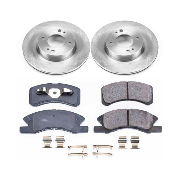 PowerStop OE Stock Replacement Low-Dust Ceramic Brake Pad and Rotor Kit