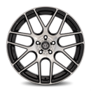 19x9.5 Curva C7 Gloss Black Machine Face 5x120 ET40 wheel/rim-1