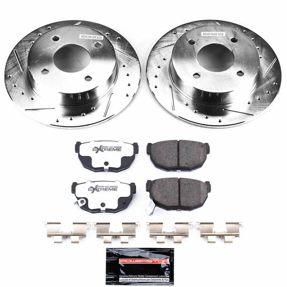 PowerStop Z26 Street Performance Ceramic Brake Pad and Drilled & Slotted Rotor K