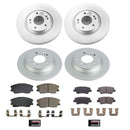 PowerStop Genuine Geomet Coated Rotor and Low-Dust Ceramic Brake Pad Kit