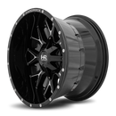 20x12 Hardrock Affliction Gloss Black Milled 5x127/139.7 ET-44 wheel/rim