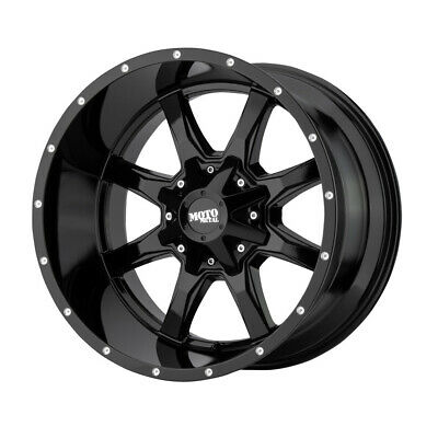 20X10 Moto Metal MO970 Gloss Black With Milled Lip 8X170 ET-24 wheel/rim