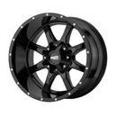 20X10 Moto Metal MO970 Gloss Black With Milled Lip 8X170 ET-24 wheel/rim-4
