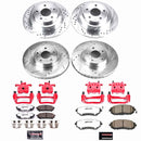 PowerStop Z26 Street Performance Ceramic Brake Pad, Drilled Slotted Rotor, and C