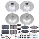 PowerStop Genuine Geomet Coated Rotor and Carbon-Fiber Ceramic Brake Pad Kit