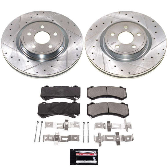 PowerStop Z23 Daily Driver Carbon-Fiber Ceramic Brake Pad and Drilled & Slotted