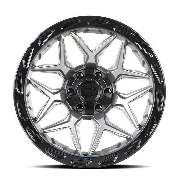 20x9 Lock Off-Road Matrix Gray Black Ring 6x135 6x139.7 6x5.5 ET0 Wheel