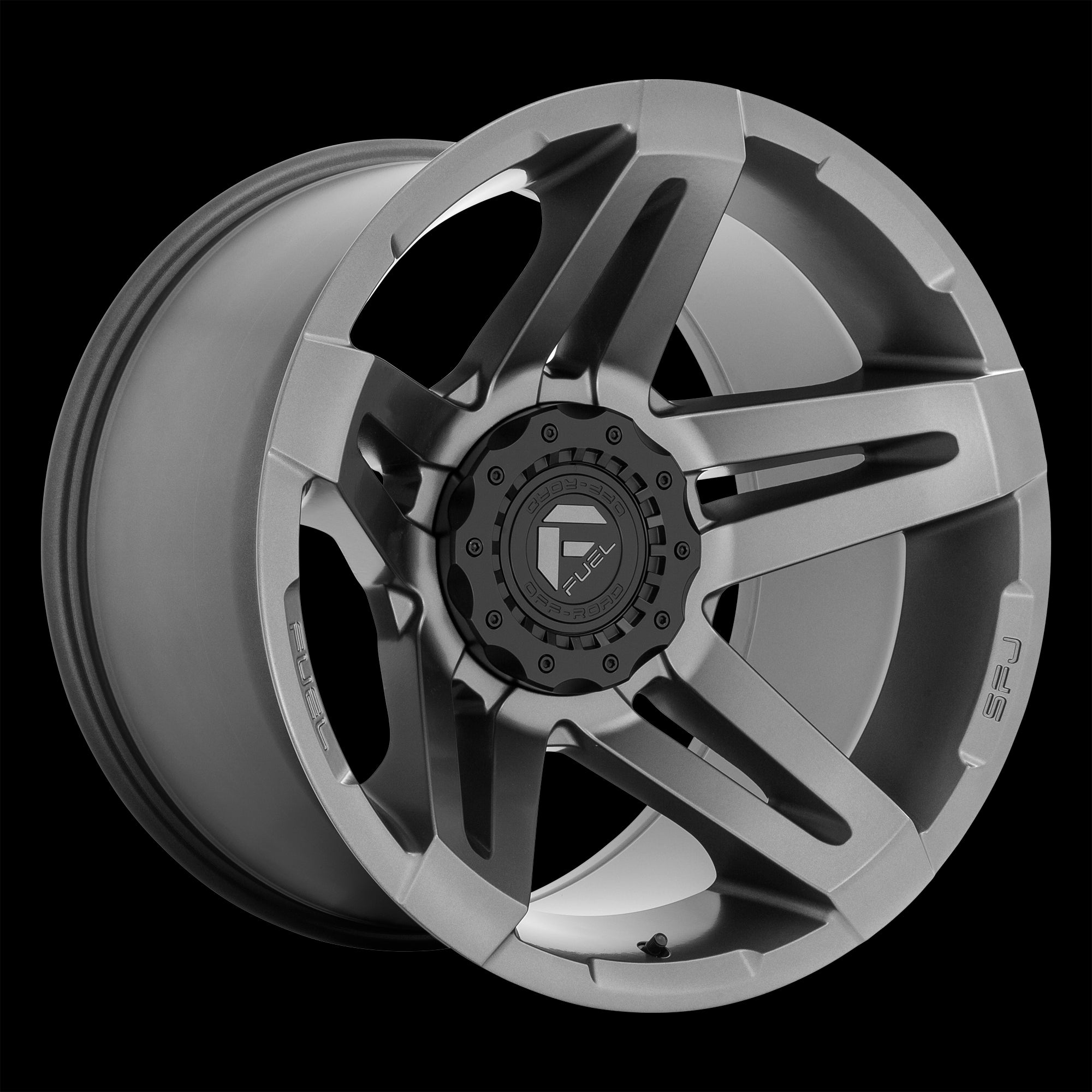 20X12 Fuel D764 SFJ Matte Gun Metal 6X135/6X139.7 ET-44 wheel/rim