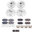 PowerStop Genuine Geomet Coated Rotor and Low-Dust Ceramic Brake Pad Kit