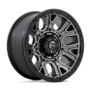 20x9 Fuel Off-Road D825 Traction Matte Gunmetal with Black Ring 8x180 ET1 Wheel