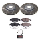 PowerStop Semi-Coated Rotor and Low-Dust Ceramic Brake Pad Kit
