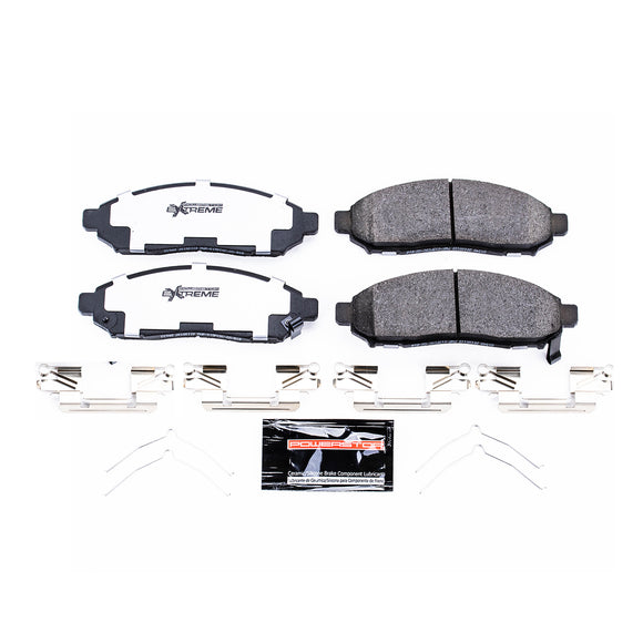 PowerStop Z36 Truck And Tow Carbon-Fiber Ceramic Brake Pads With Hardware