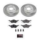 PowerStop Semi-Coated Rotor and Low-Dust Ceramic Brake Pad Kit