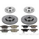 PowerStop OE Stock Replacement Low-Dust Ceramic Brake Pad and Rotor Kit