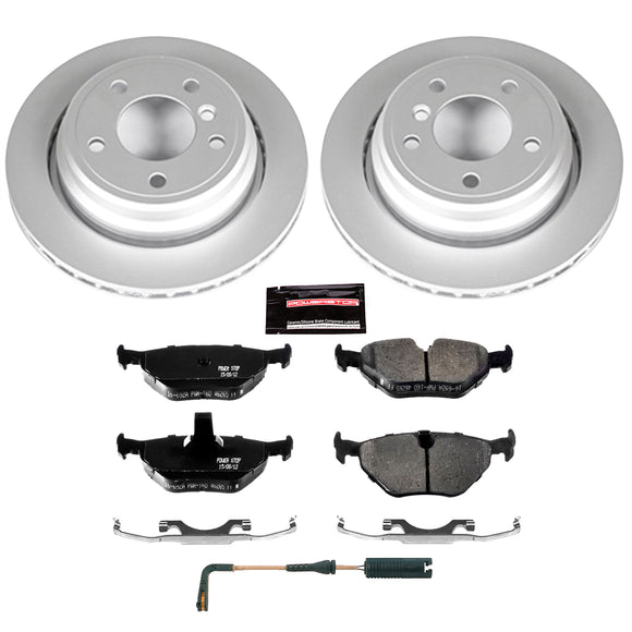PowerStop Genuine Geomet Coated Rotor and Carbon-Fiber Ceramic Brake Pad Kit