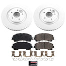 PowerStop Genuine Geomet Coated Rotor and Low-Dust Ceramic Brake Pad Kit