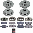 PowerStop OE Stock Replacement Low-Dust Ceramic Brake Pad, Rotor and Caliper Kit