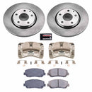 PowerStop OE Stock Replacement Low-Dust Ceramic Brake Pad, Rotor and Caliper Kit