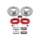 PowerStop Z36 Truck and SUV Ceramic Brake Pad, Drilled & Slotted Rotor, and Cali
