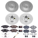 PowerStop Genuine Geomet Coated Rotor and Carbon-Fiber Ceramic Brake Pad Kit