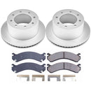 PowerStop Genuine Geomet Coated Rotor and Low-Dust Ceramic Brake Pad Kit