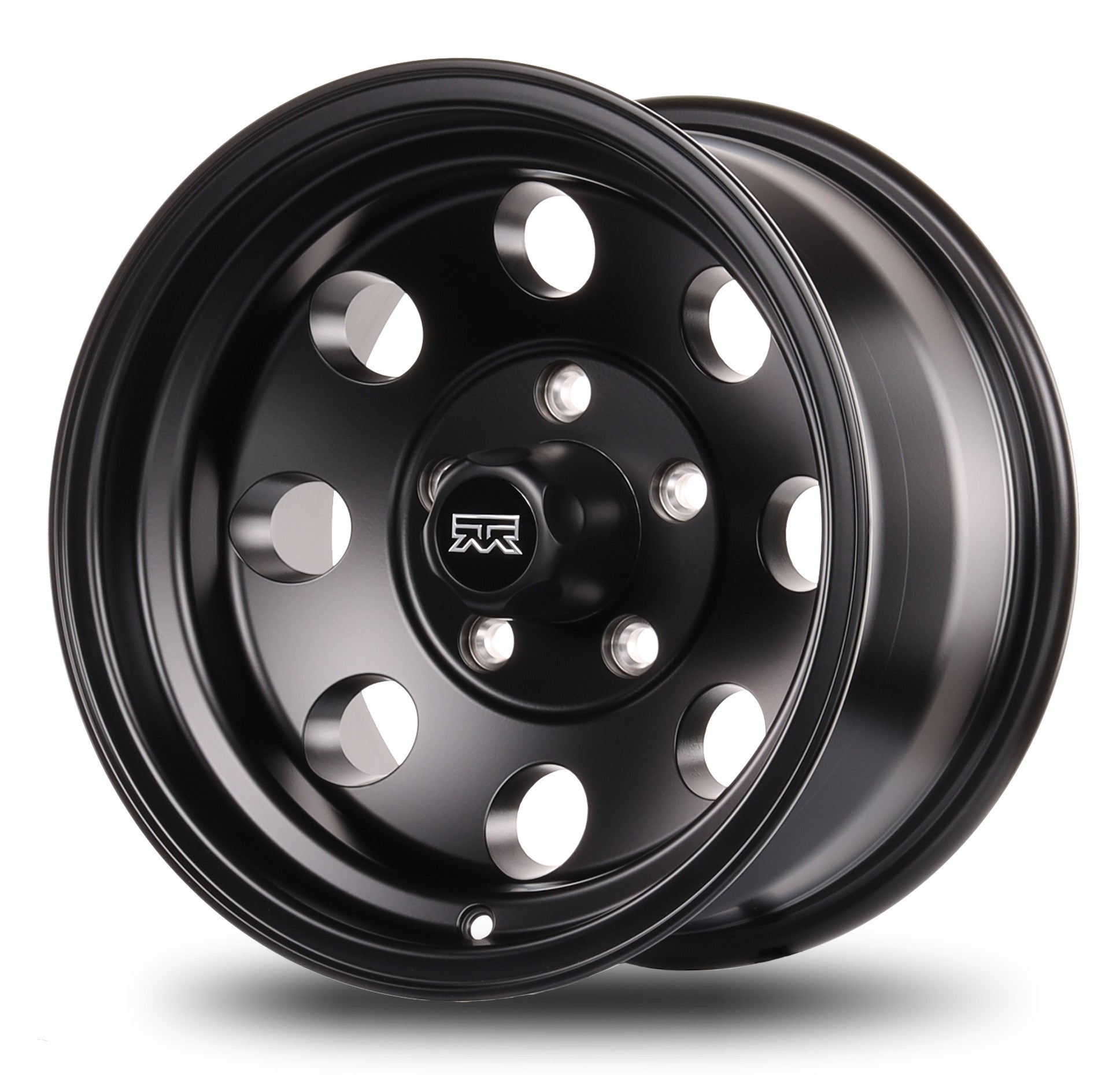 15x8 Mudder Trucker MT614 Deisel Satin Black 5x127 5x5 ET-19 Wheel Rim