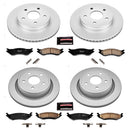 PowerStop Genuine Geomet Coated Rotor and Low-Dust Ceramic Brake Pad Kit