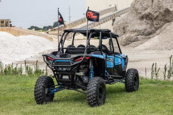 Rough Country Tubular Bumper with Rear Receiver Hitch For Polaris RZR XP1000