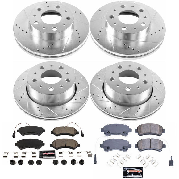 PowerStop Z23 Daily Driver Carbon-Fiber Ceramic Brake Pad and Drilled & Slotted