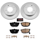 PowerStop Genuine Geomet Coated Rotor and Low-Dust Ceramic Brake Pad Kit