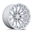 20x9 Fuel Off-Road FC882 Trax Gloss Silver W/ Machined Face 6x135 ET20 Wheel