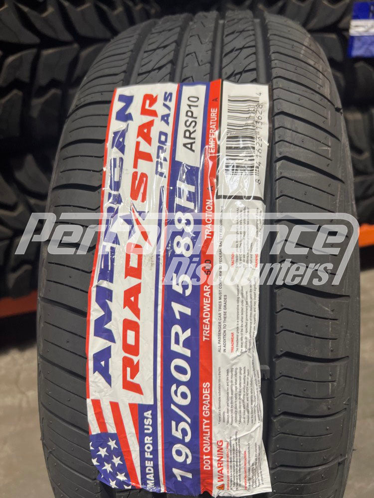 American Roadstar Pro A/S Tire(s) 195/60R15 88H SL BSW 195 60 15 1956015