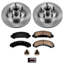 PowerStop OE Stock Replacement Low-Dust Ceramic Brake Pad and Rotor Kit