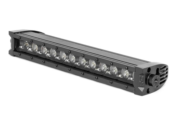 Rough Country Black Series LED Light Bar Amber DRL 12" Single Row