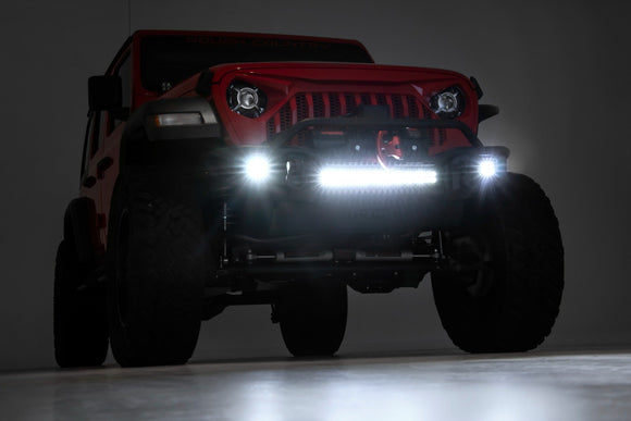 Rough Country Front Winch Bumper Tubular For For Jeep Gladiator Wrangler