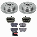 PowerStop OE Stock Replacement Low-Dust Ceramic Brake Pad, Rotor and Caliper Kit