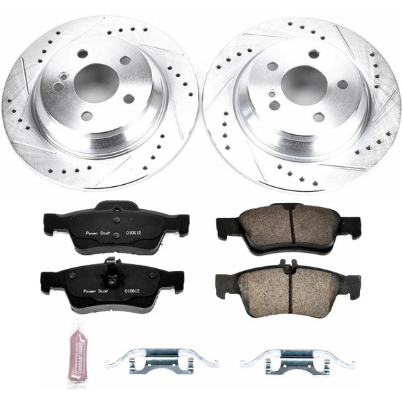 PowerStop Z23 Daily Driver Carbon-Fiber Ceramic Brake Pad and Drilled & Slotted